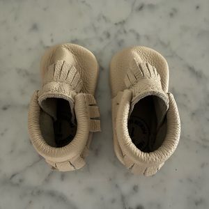 Freshly picked size 1 moccasin (6 weeks-6 months)